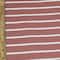 Fabric Merchants White Stripes on Mauve Double Brushed 4-Way Stretch Fabric